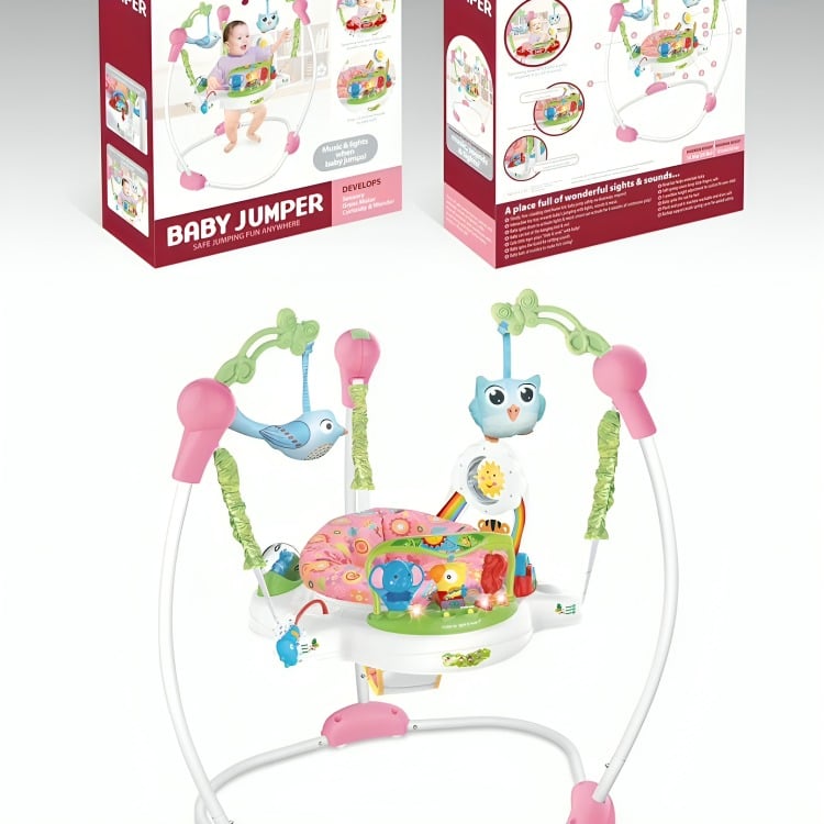 BABY JUMPER MUSICAL MULTIFUNCION ROSADO - 2