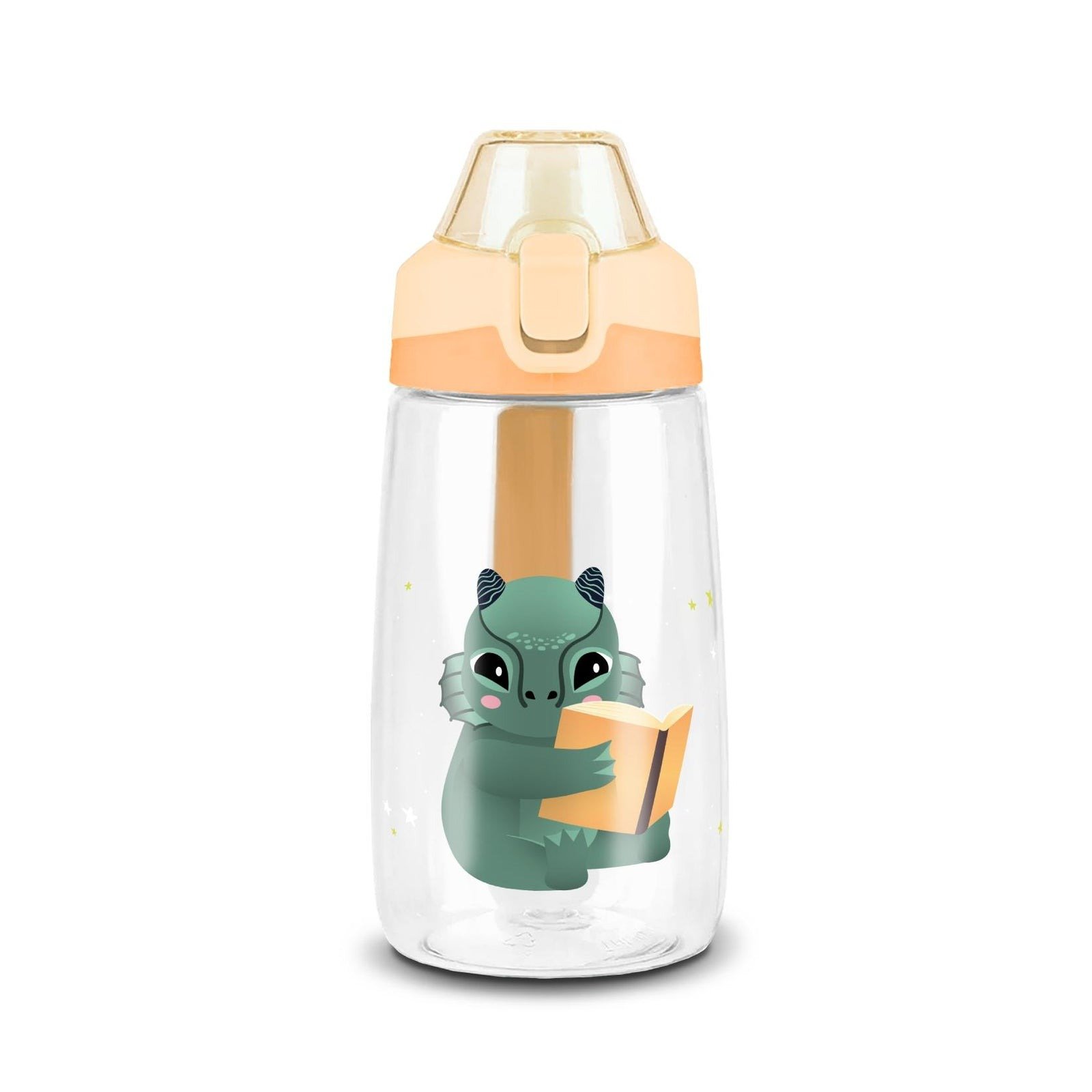 BOTELLA INFANTIL PLÁSTICO 500 ML CORAL NARANJA - 1
