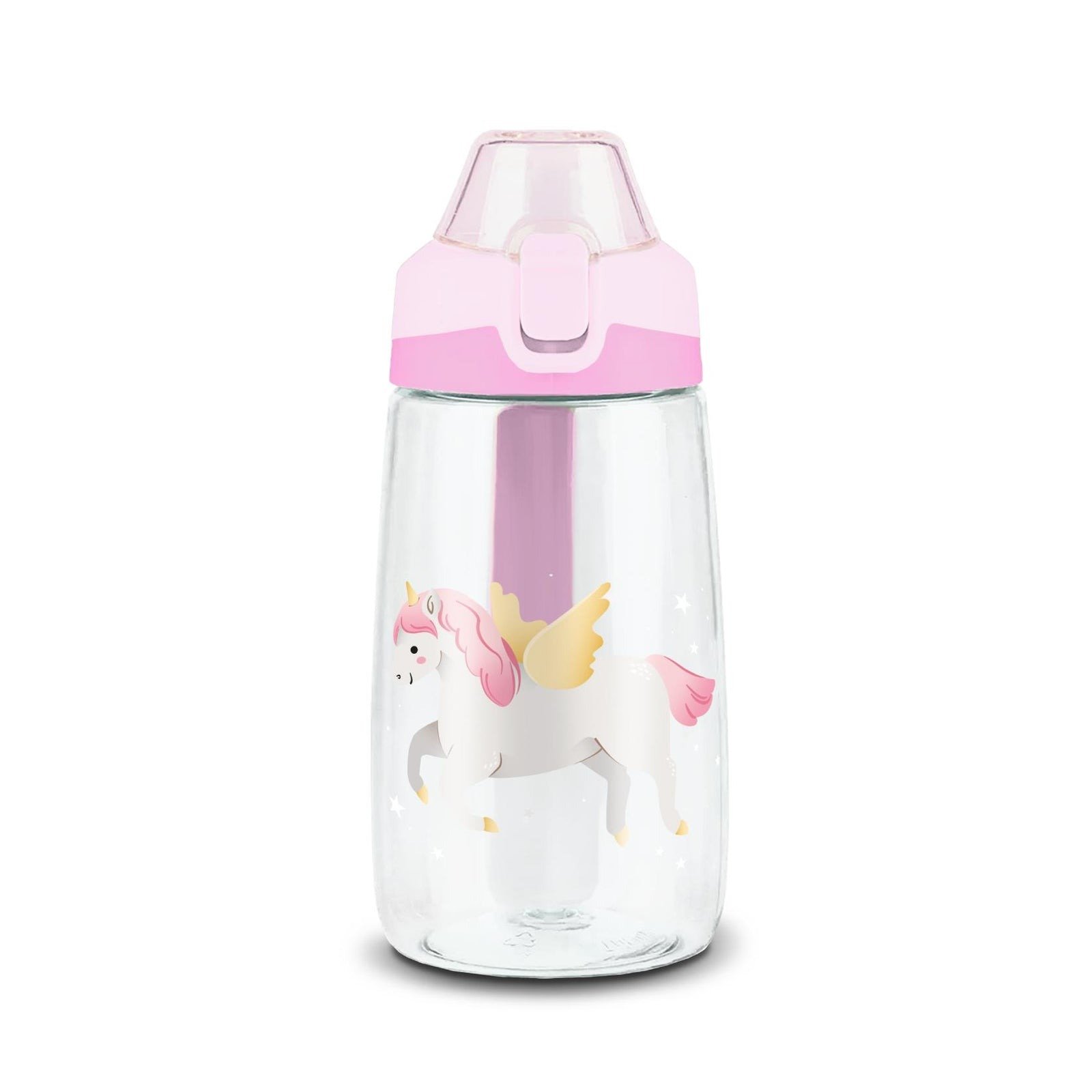 BOTELLA INFANTIL PLÁSTICO 500 ML CORAL ROSA - 2