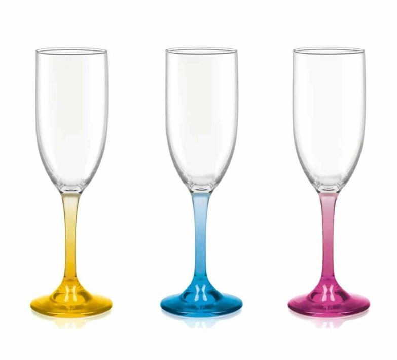 SET DE 6 COPAS DE CHAMPAGNE 176CC VERSALLES - 1