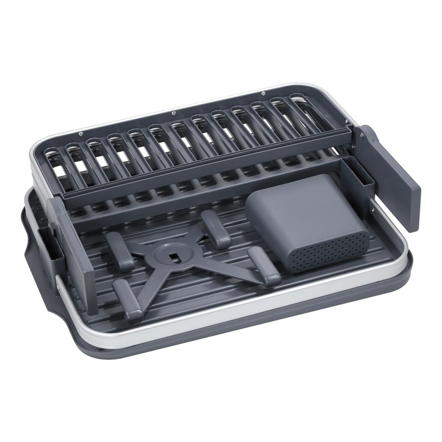 SECAPLATOS ESCURRIDOR 2 NIVELES PLEGABLE SPAZIO 49X34CM - 1