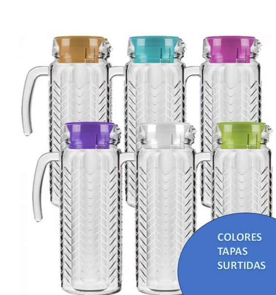 JARRA CON TAPA ZUMBA 1,2 LITROS COLORES ZUL - 3