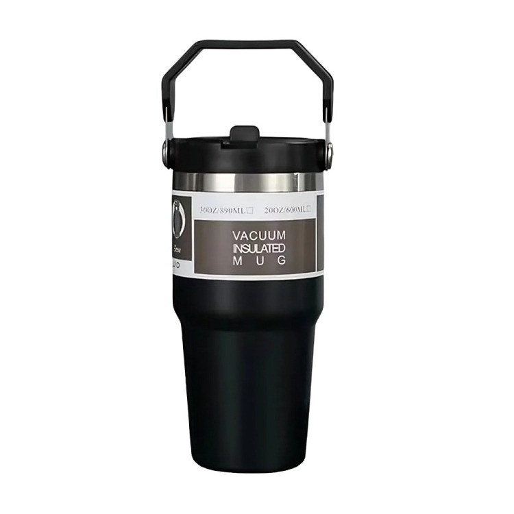 MUG VASO TERMO MUG PARA CAFE AGUA 600ML INOXIDABLE - 1