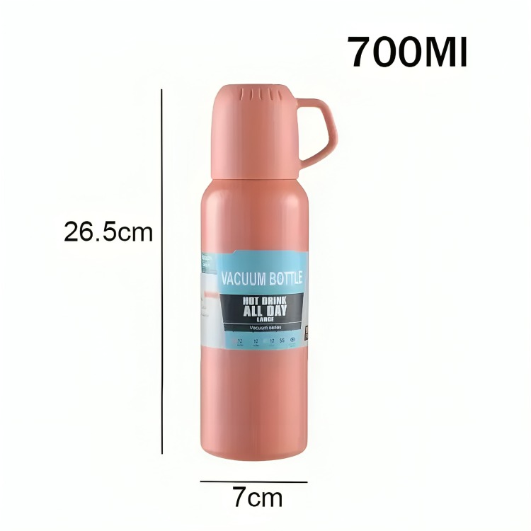 TERMO CAPACIDAD 700ML TÉRMICO PARA BEBIDAS FRÍAS Y CALIENTE - 1