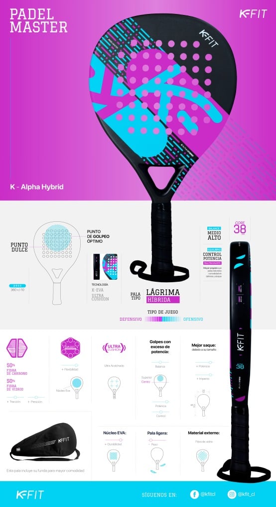 PALA PADEL K-ALPHA HYBRID - 4