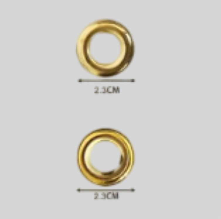 PACK 2 OJETE DE METAL 2,3 CM - 2