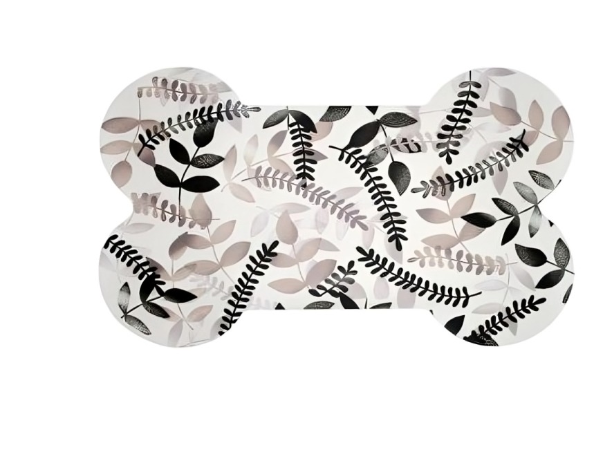 ALMOHADILLA PARA MASCOTAS BLANCO Y GRIS 63.5X38.1 CM - 2