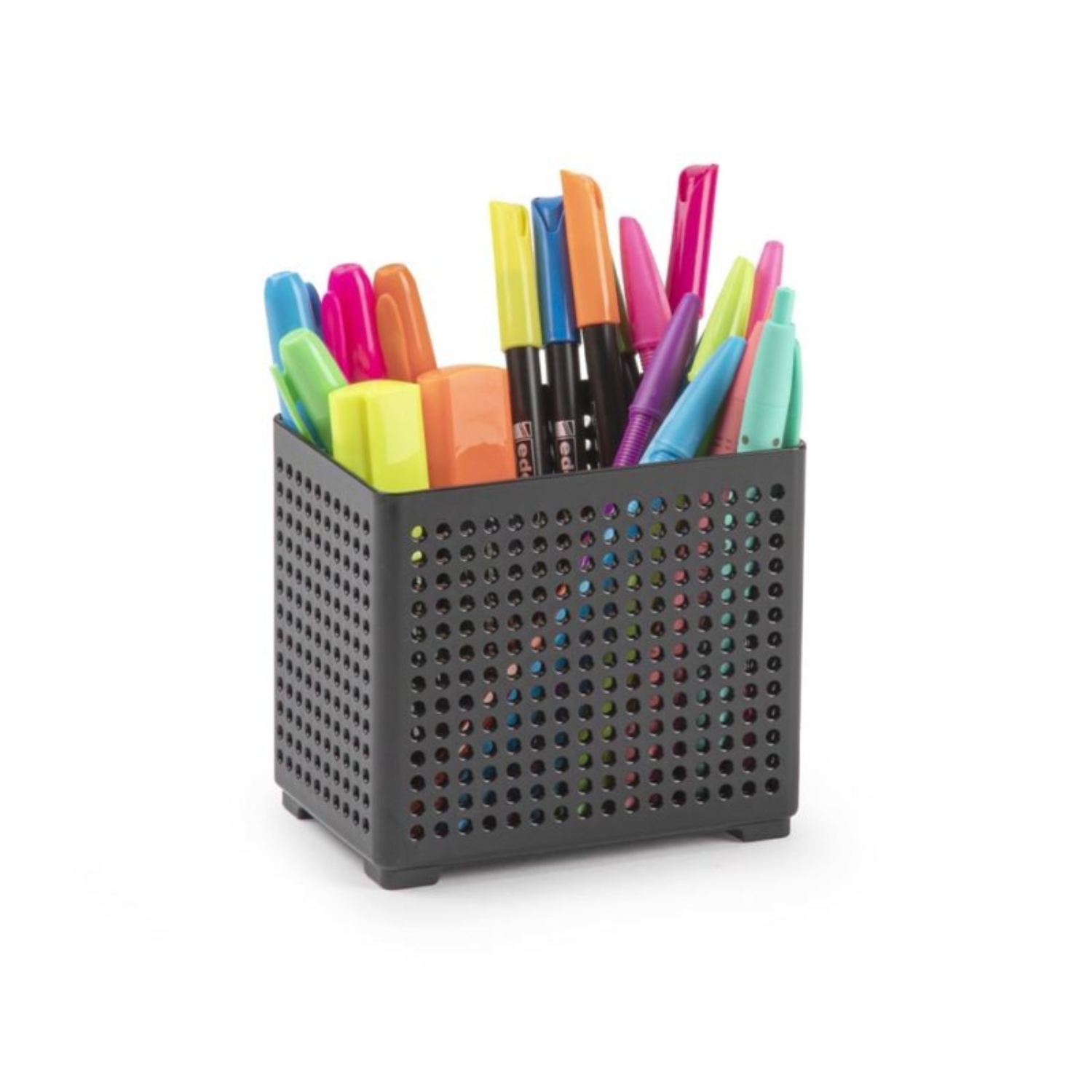 ORGANIZADOR PARA ESTUDIO OFICINA CUADRADO NO. 2 8X12X10,5 CM NEGRO - 2