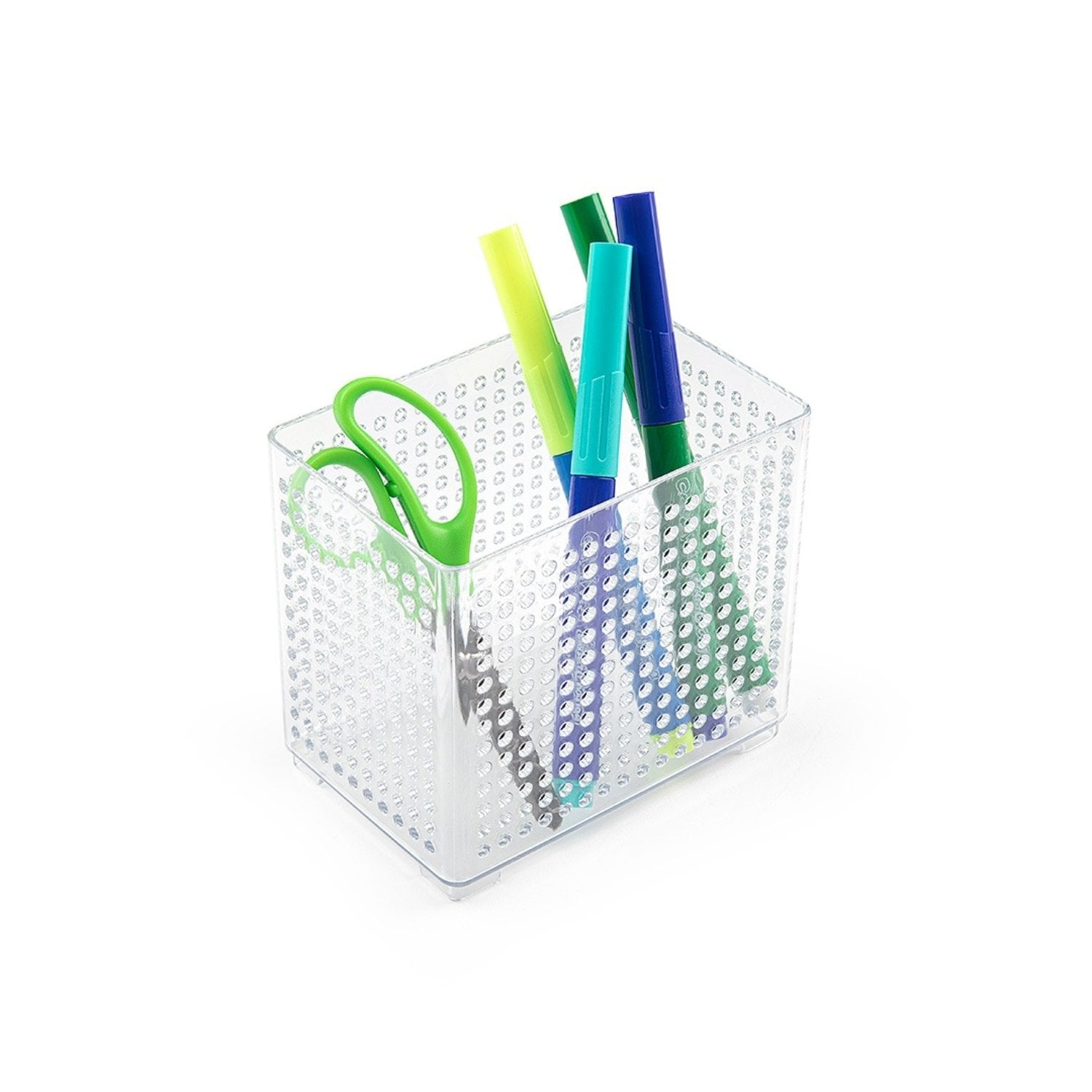 ORGANIZADOR PARA ESTUDIO OFICINA CUADRADO NO. 1 8X12X10,5 CM TRANSPARENTE - 1