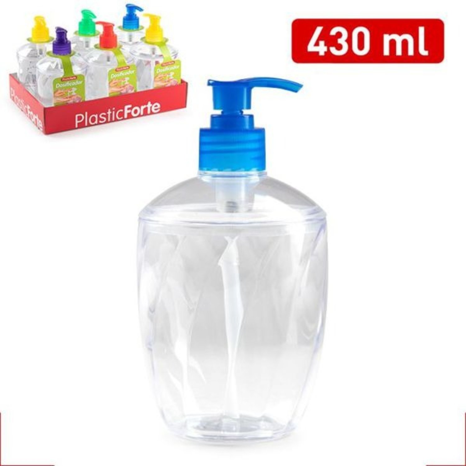 DISPENSADOR DOSIFICADOR DE JABON TRANSPARENTE - 2