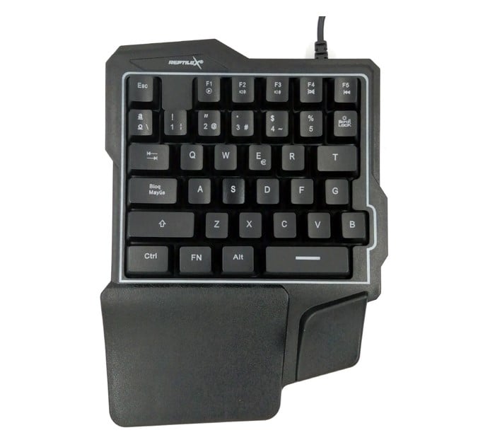 TECLADO GAMER RGB DE UNA MANO 35 TECLAS REPTILEX - 2