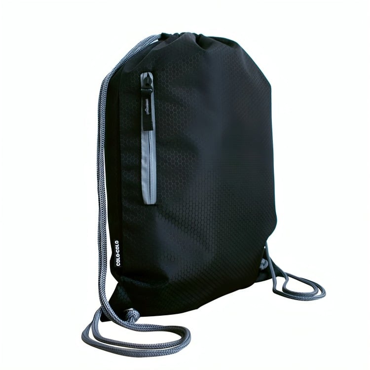 MORRAL MOCHILA BOLSA CORDEL RIPSTOP COLO COLO - NEGRO - 2