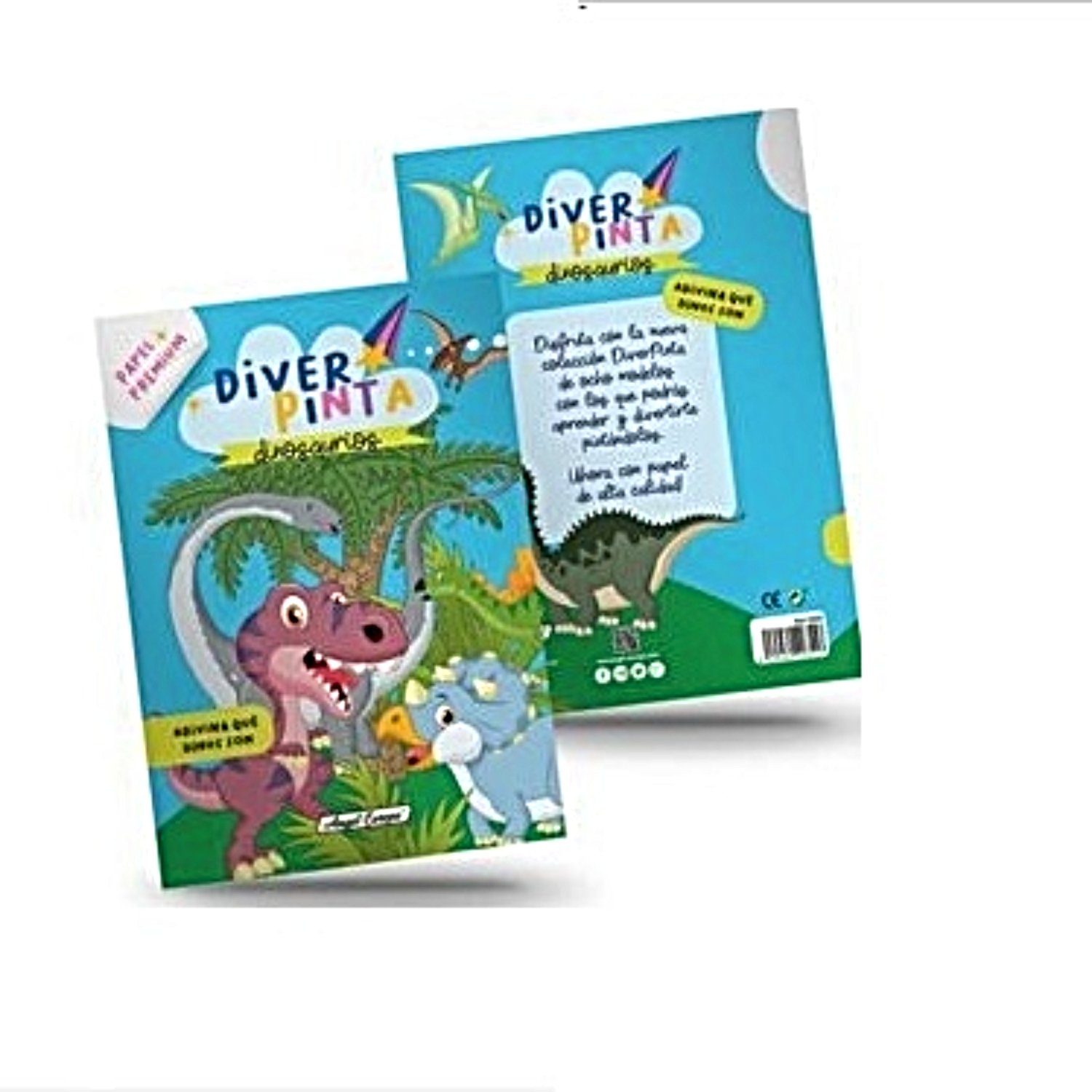 LIBRO DIVER PINTA PARA COLOREAR DINOSAURIOS - 2