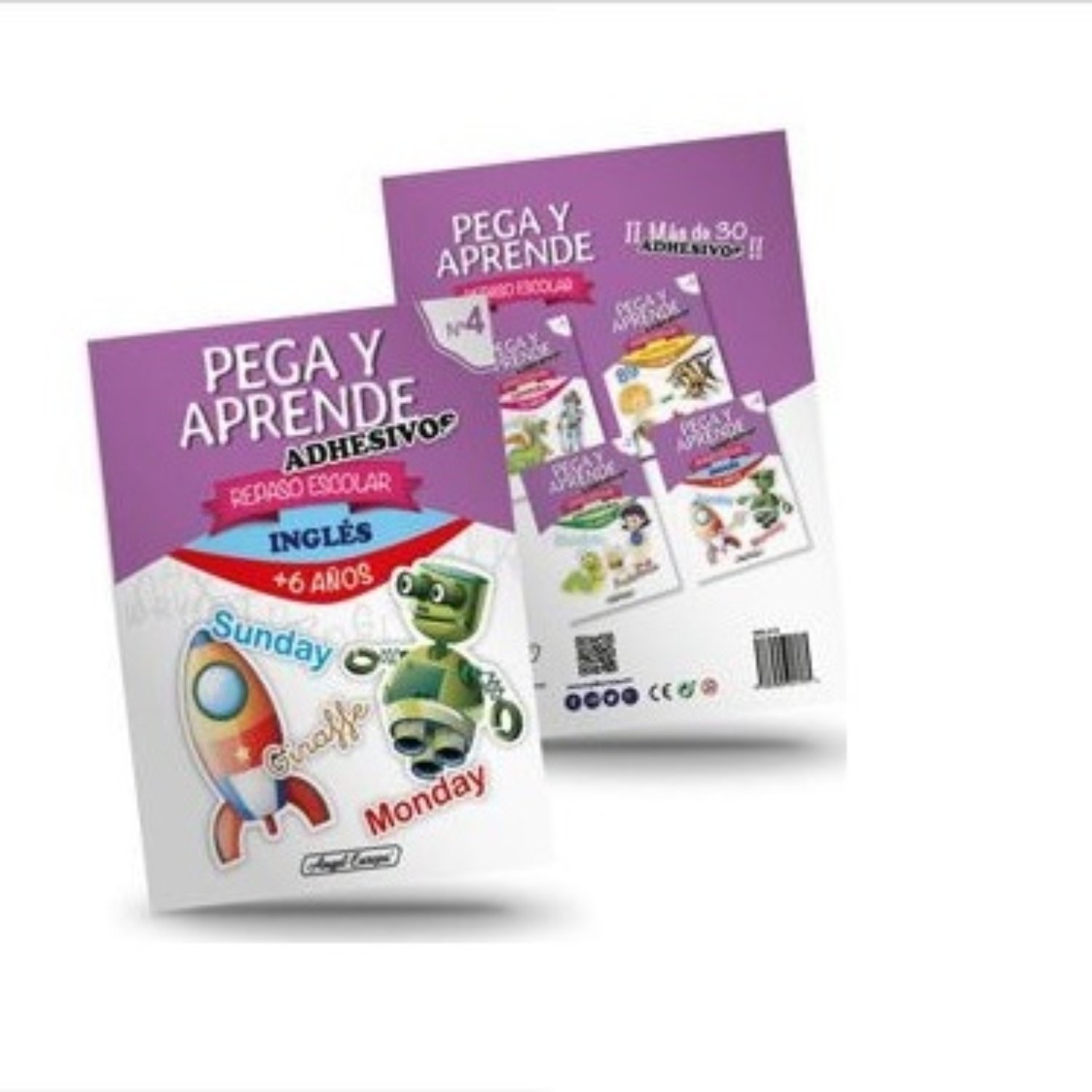 LIBRO ESCOLAR PEGA Y APREDE INGLES NO. 6 - 1
