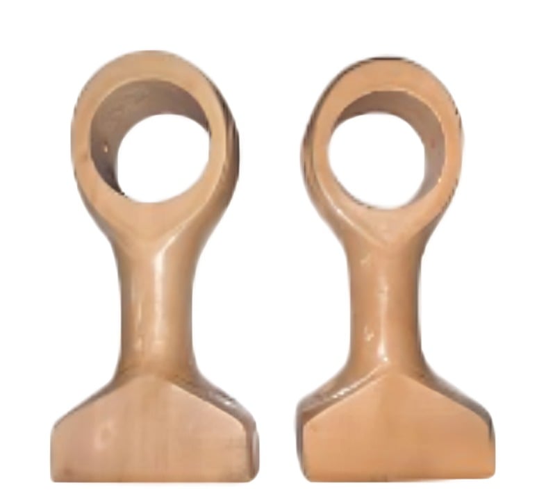 SOPORTE DE BARRA DE CORTINA DE MADERA - 2