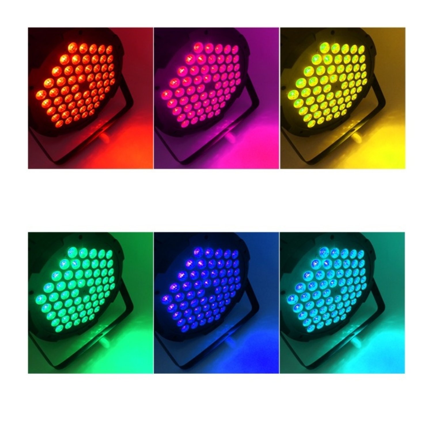 LUZ DISCO 60 LED PVC RGB 5050 CADA LED RGB DMX,LCD CON DOBLE BRAZO CAJA - 3