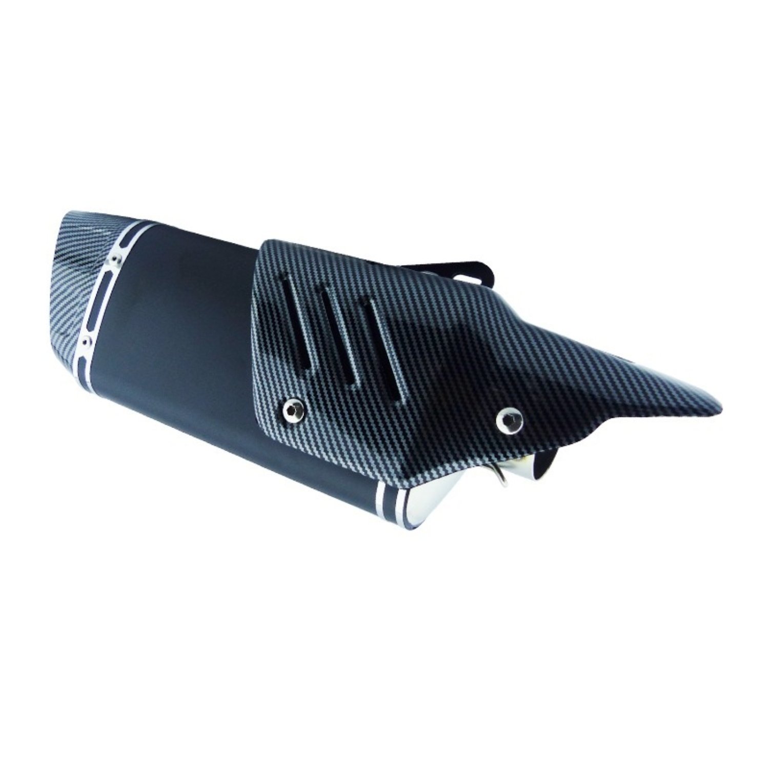 TRONADOR PARA MOTO GPR CON PROTECCION Y BOCA CARBON 46CM CON SILENCIADO - 3