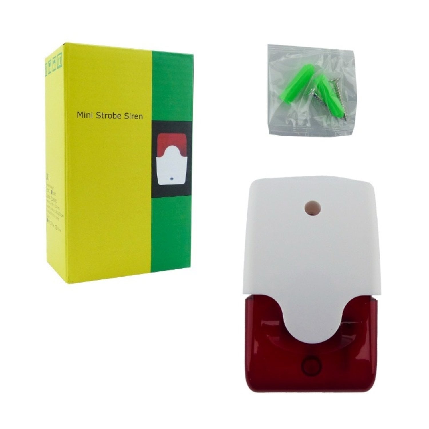 ALARMA SIRENA MINI IDEAL PARA INTERIOR 12V INCENDIO-ROBO EN CAJA - 3