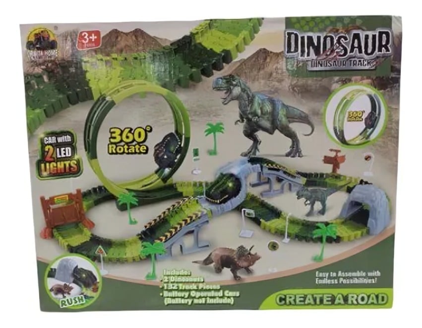 PISTA NUEVA DE DINOSAURIO VERDE - 2