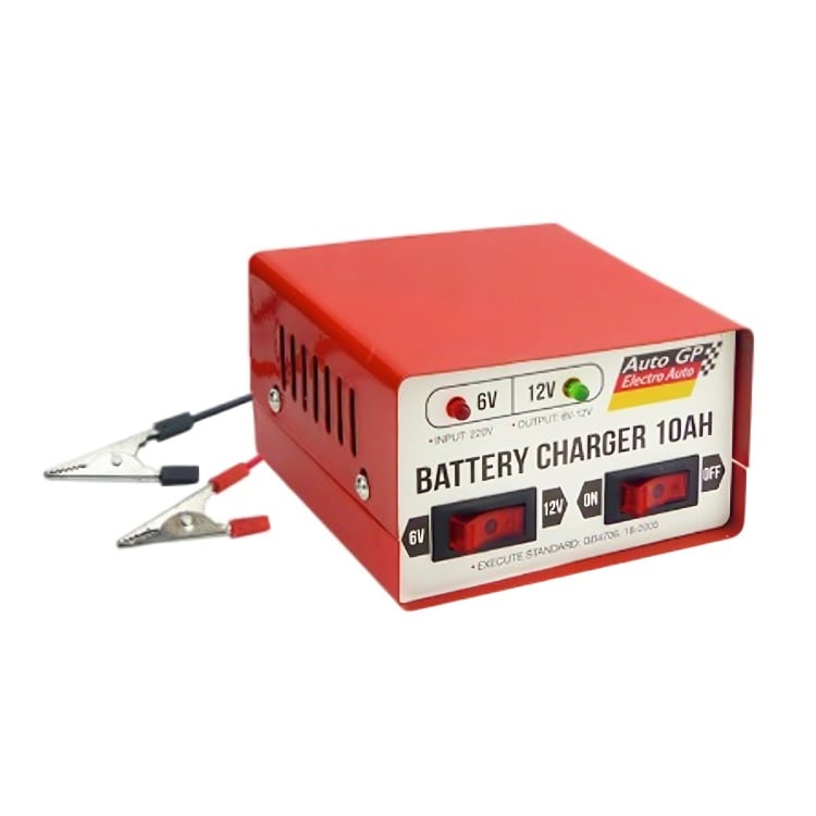 CARGADOR DE BATERIA 10 AMP AUTOGP 6-12 VOLT - 2