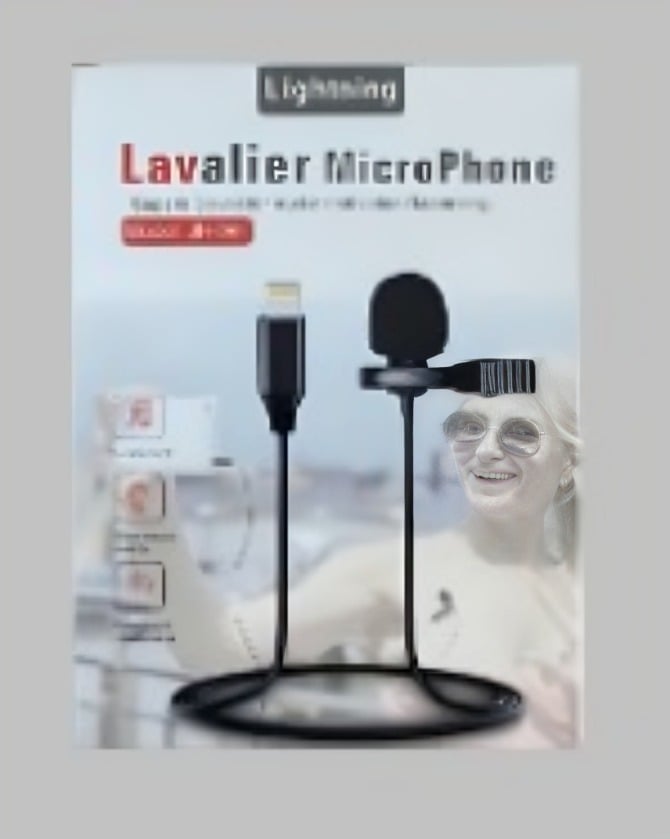 MICROFONO LAVALIER CONEXIÓN COMPATIBLE CON IPHONE - 2