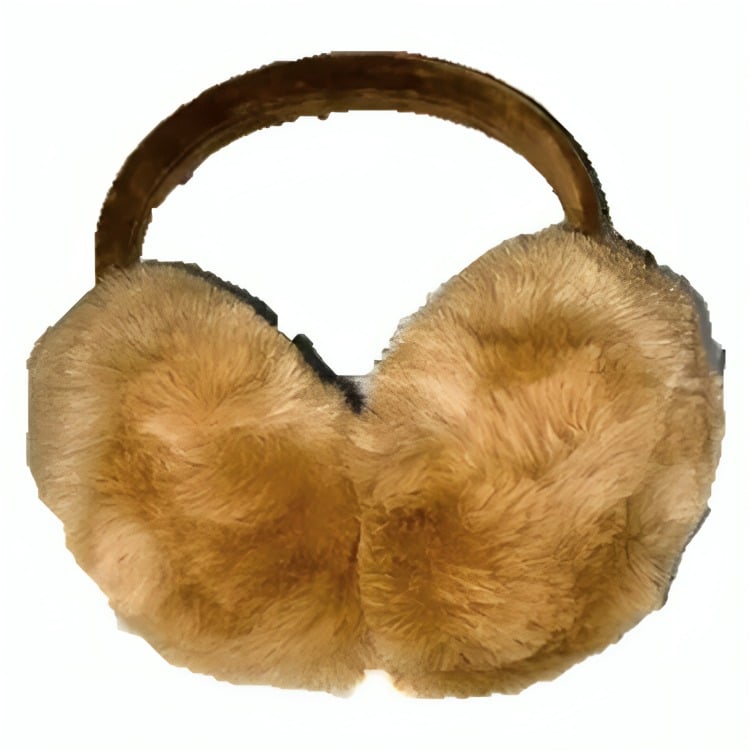 AUDIFONO DIADEMA CON OREJERAS FELPA - MARRON - 1