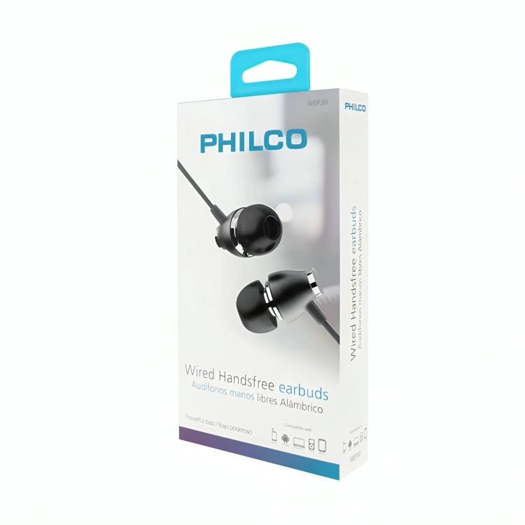 AUDIFONO PHILCO MANOS LIBRES NEGRO WEP30 - 1