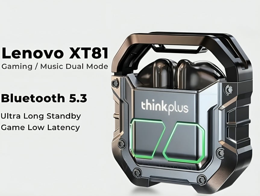 LENOVO AUDIFONOS GAMER XT81 INALÁMBRICOS- GRAY - 1