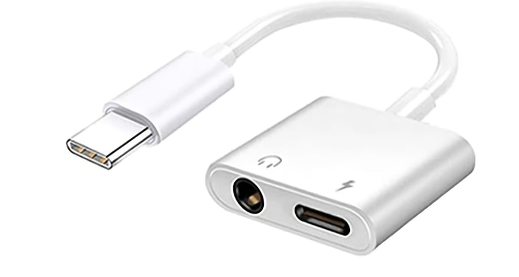 ADAPTADOR TIPO C A AUXILIAR 3,5MM Y CARGA - 2
