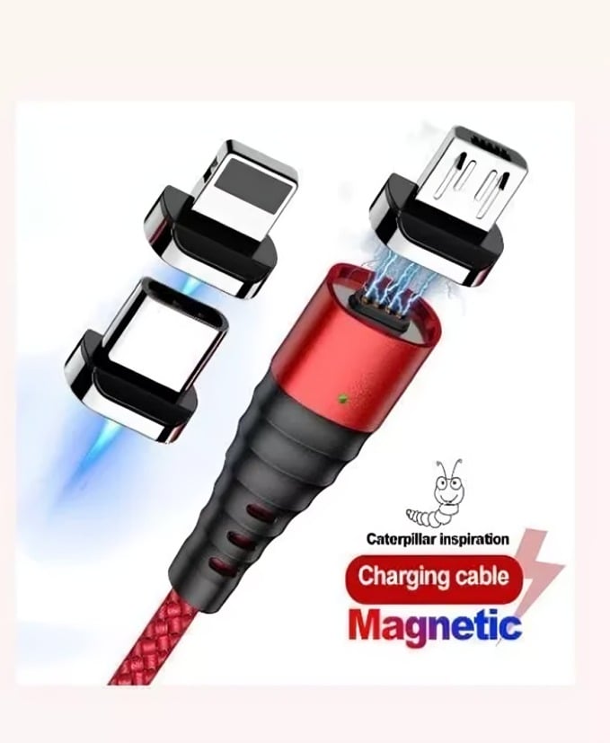CABLE CARGADOR MAGNÉTICO USB 3 EN 1 TIPO-C - 2