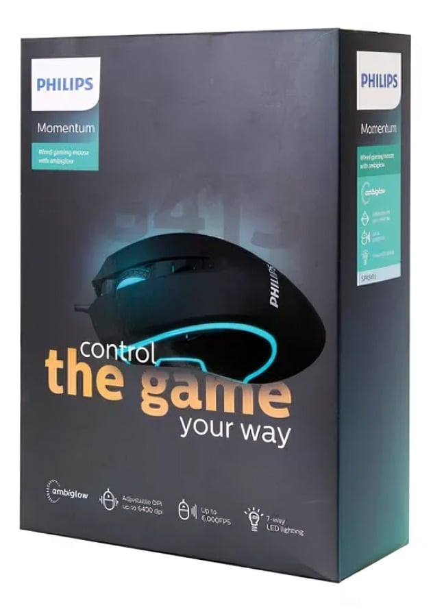SPK9413 MOUSE GAMER ALAMBRICO PHILIPS 6 BOTONES - 2