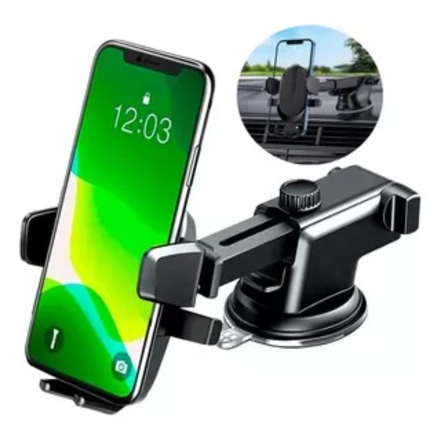 SOPORTE CELULAR CON BRAZO PORTA CELULAR PLEGABLE - 2