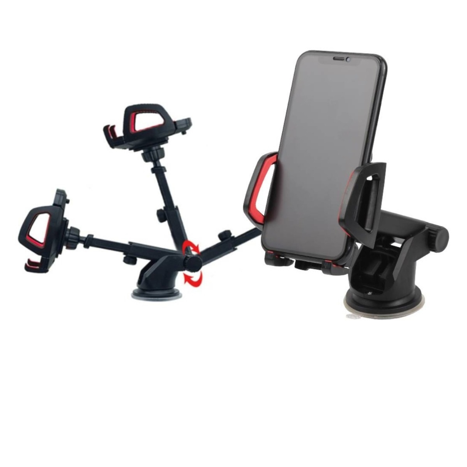 SOPORTE DE CELULAR CON VENTOSA PARA AUTOMOVILES Y ESCRITORIOS - 1