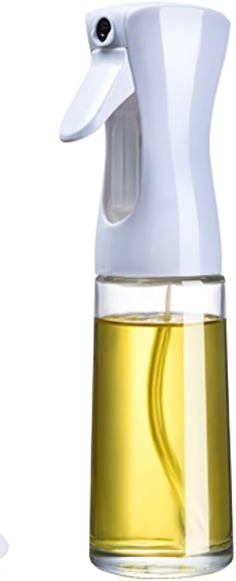 BOTELLA PULVERIZADOR DE ACEITE SPRAY DE COCINA 300ML BLANCO - 2