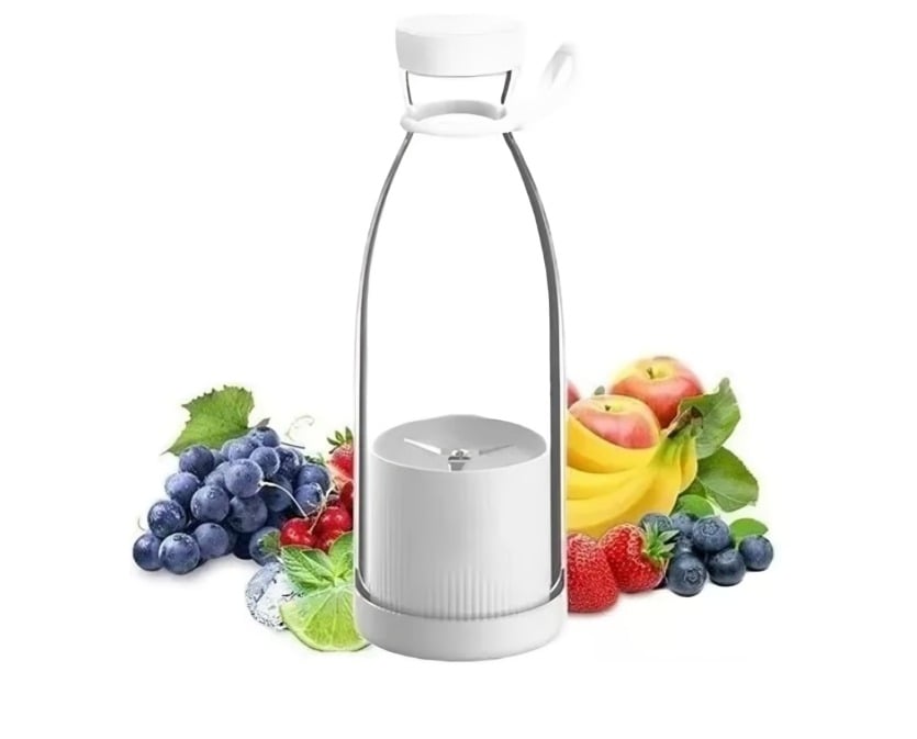 JUGUERA BOTELLA LICUADORA PORTÁTIL USB EXPRIMIDOR DE FRUTAS - BLANCO - 3