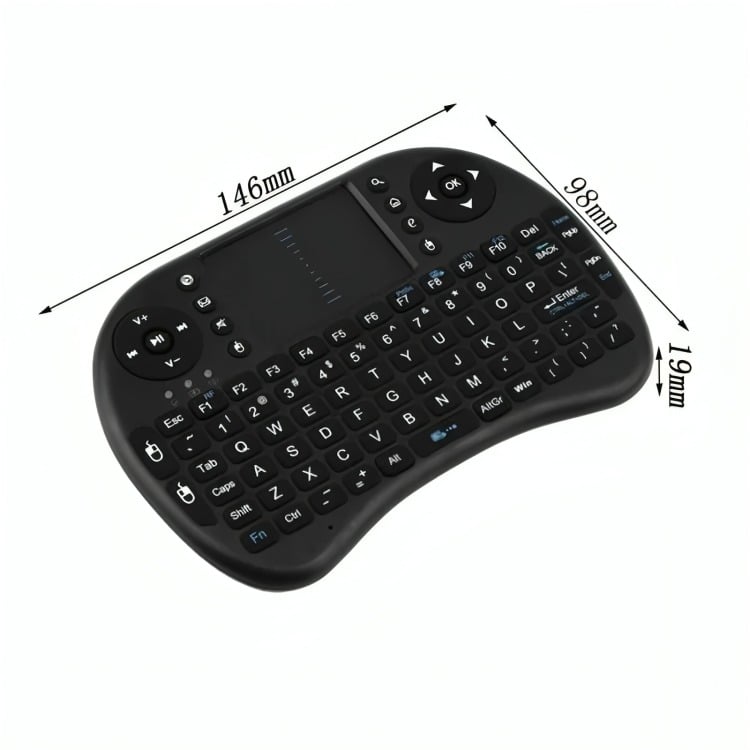 MINI TECLADO AIR MOUSE PARA SMART LUZ BLANCA - 2