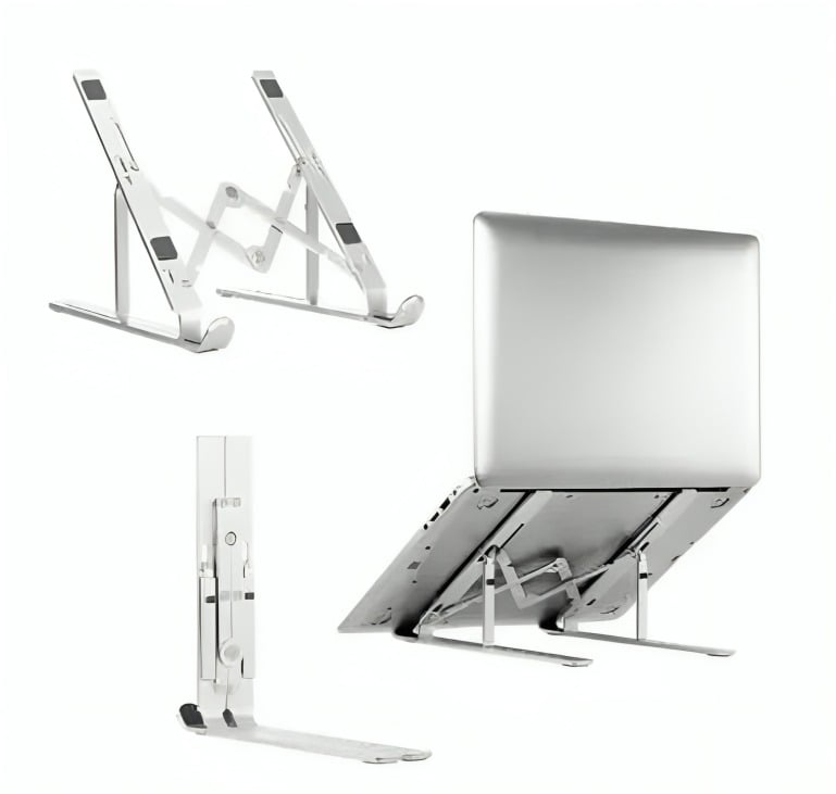 SOPORTE ELEVADOR DE NOTEBOOK PORTÁTIL PLEGABLE ALUMINIO - 1