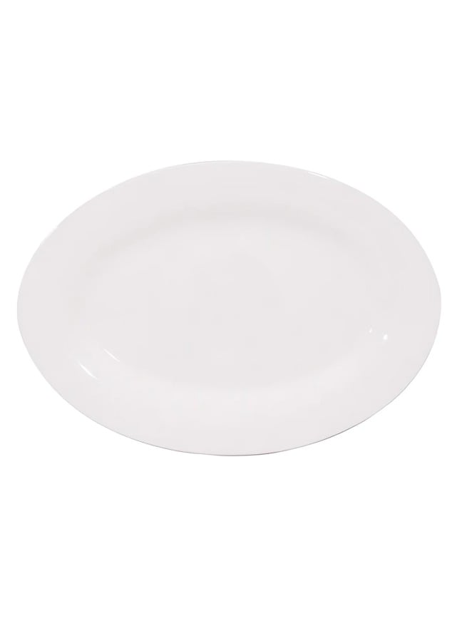 FUENTE OVALADA 35,5 CM PORCELANA BLANCA - 2