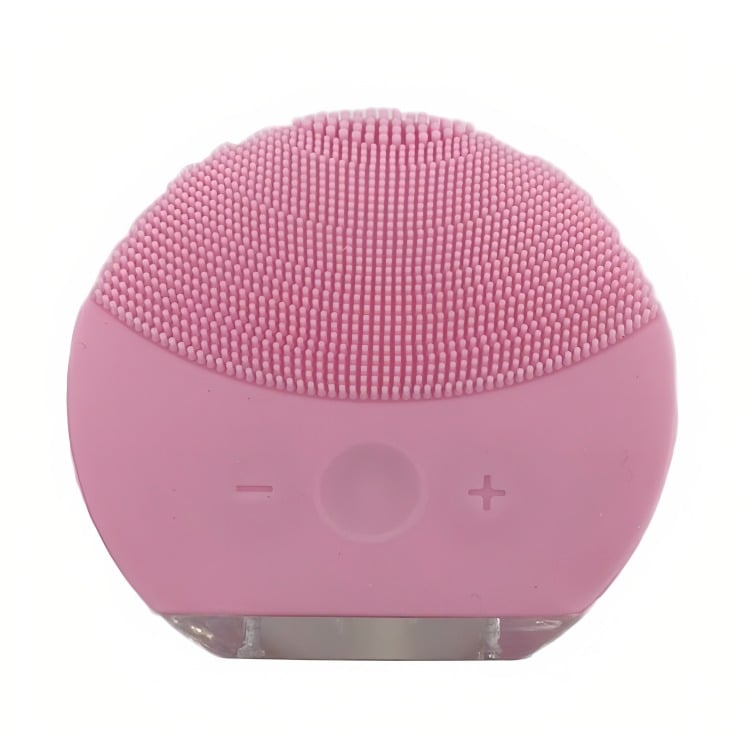 LIMPIADOR EXFOLIADOR MASAGEADOR FACIAL RECARGABLE USB ROSADO. - 2