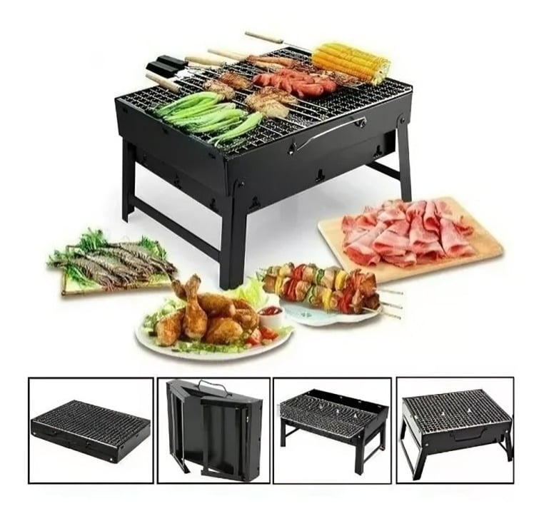 PARRILLA CUADRADA BBQ 36 X 29 X 7,5 CM - 2