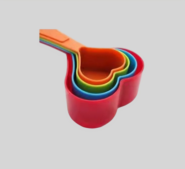 SET DE 4 TAZAS MEDIDORAS EN FORMA DE CORAZON - 2
