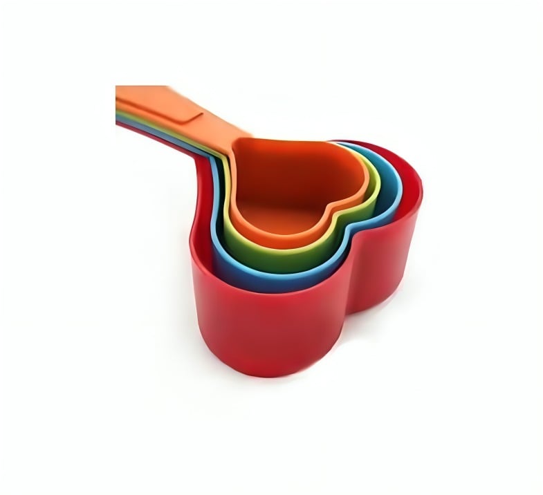SET DE 4 TAZAS MEDIDORAS EN FORMA DE CORAZON - 3