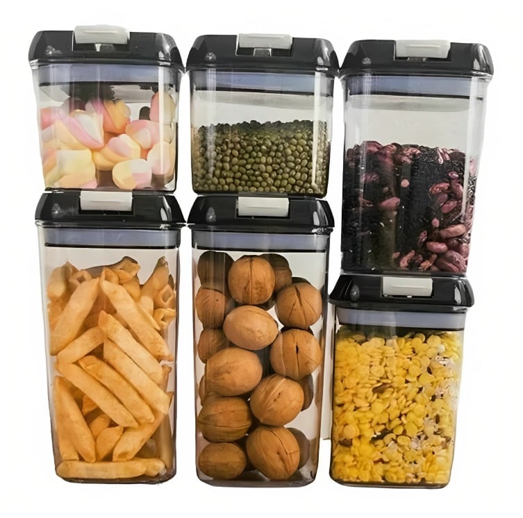 SET 5 CONTENEDORES PARA AMACENAR ALIMENTOS - 1