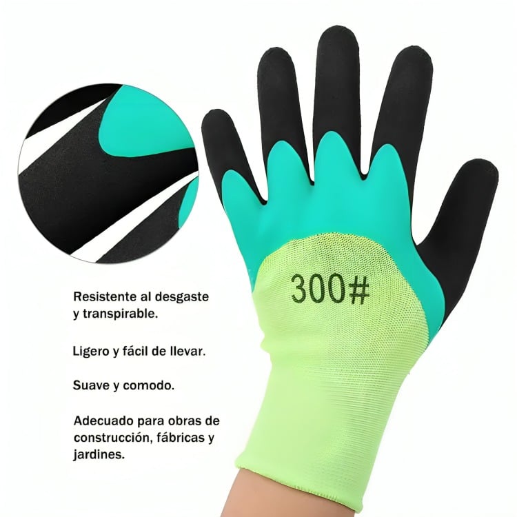 GUANTES DE PROTECCIÓN PARA TRABAJO/JARDINERÍA, CONSTRUCCIÓN - 4