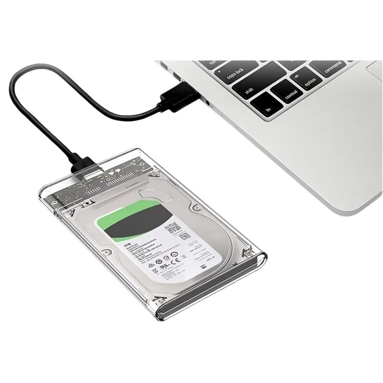 COFRE CASE TRANSPARENTE DISCO DURO SATA2.5 USB3.0 - 2