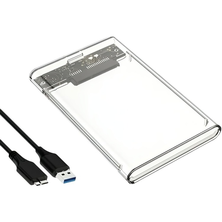 COFRE CASE TRANSPARENTE DISCO DURO SATA2.5 USB3.0 - 3