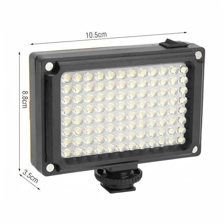 FOCO DE CÁMARA 96 LED FLASH BATERÍA CON 2 FILTROS - 1