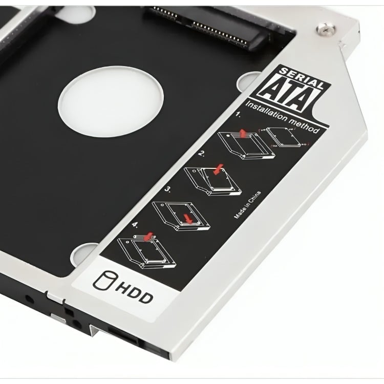 CADDY ADAPTADOR 12.7MM NOTEBOOK SATA HDD SSD - 2