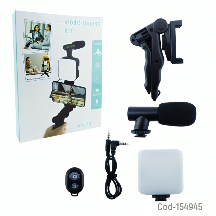 ESTABILIZADOR PARA SMARTPHONE CON TRIPODE,MICROFONO,CONTROL BT - 4