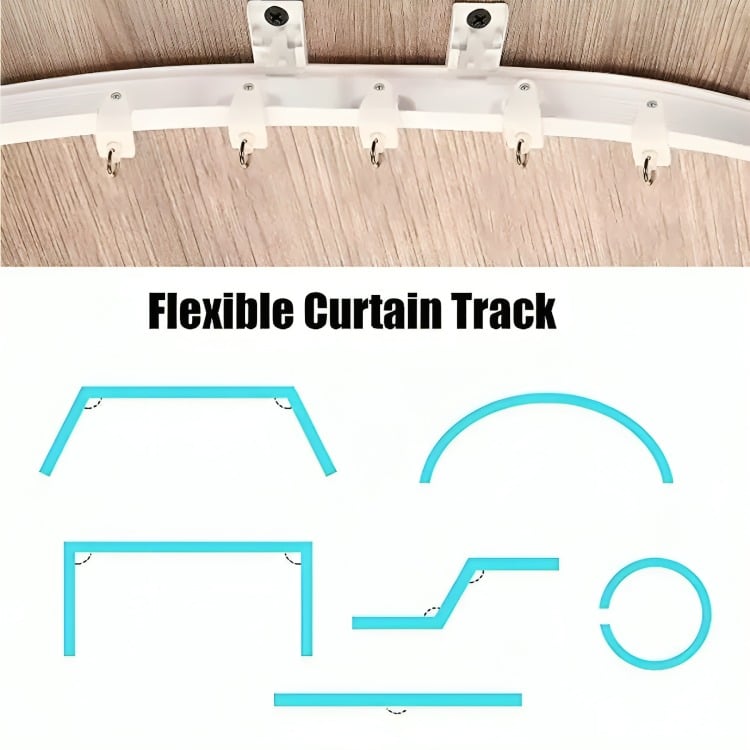 RIEL PARA CORTINA DE TECHO RIEL DE TECHO SOPORTE 5MTS - 1